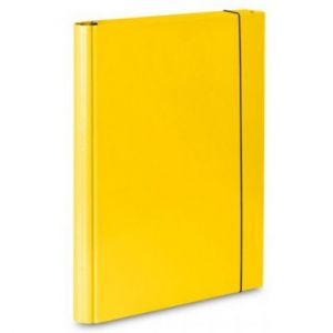 Teczka VauPe A4/4cm FCK z gumką, Żółta